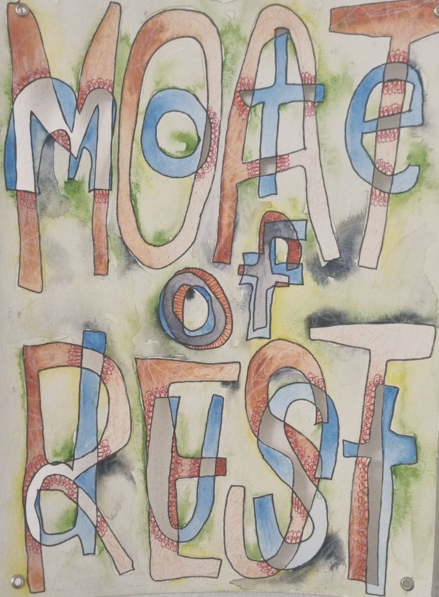 Poster saying Moat of Rest, Mote of Dust